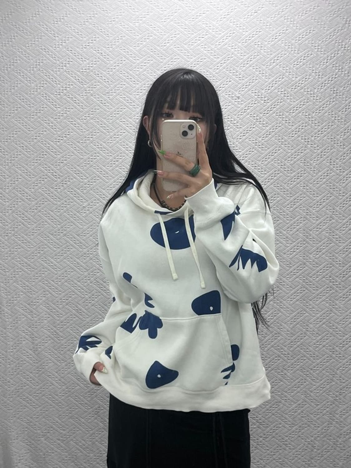 나이키 조던 아티스트 미아 리 키치패턴 기모 후드티 XL C09174 상품이미지2