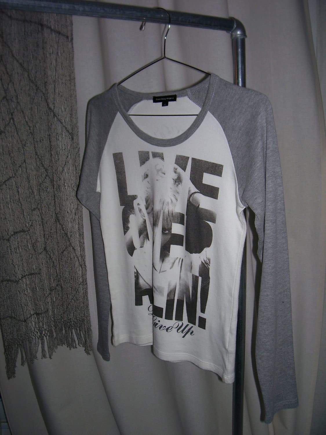 30 grey printing ringer long sleeves 상품이미지1