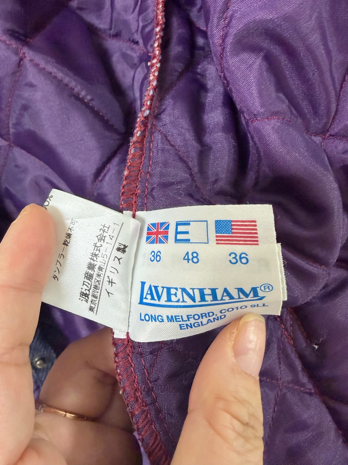 라벤햄 LONG MELFORD 퀼팅 자켓 36 상품이미지9