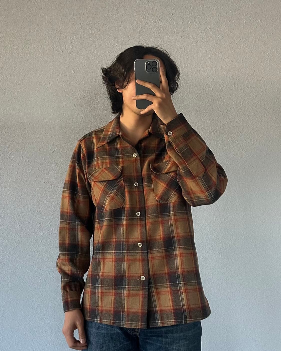 [M]펜들턴 70s USA 옴브레 플란넬 셔츠 상품이미지1
