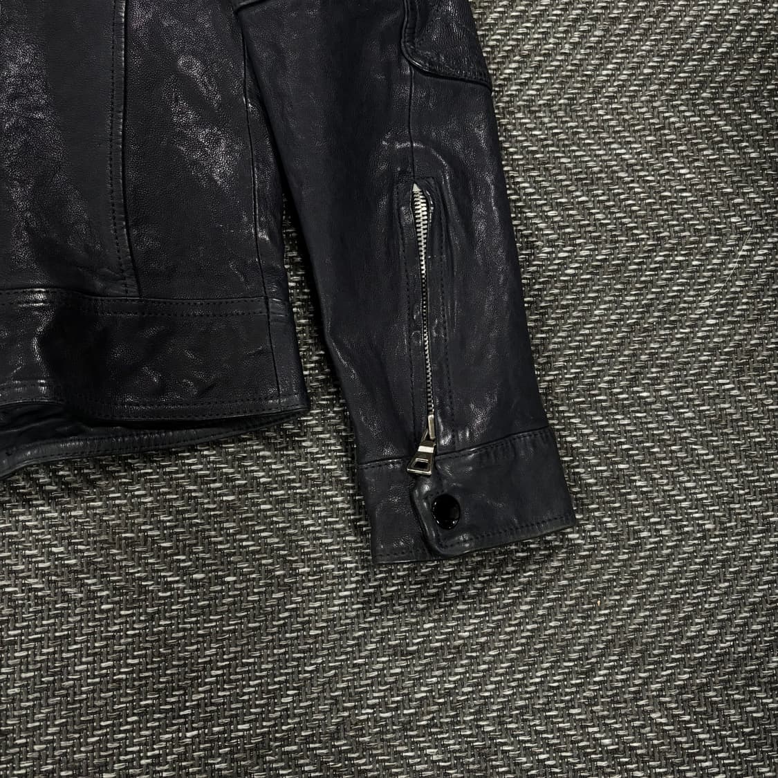 급처 이태리 슬림 크로스 베지터블 램스킨 자켓 상품이미지9