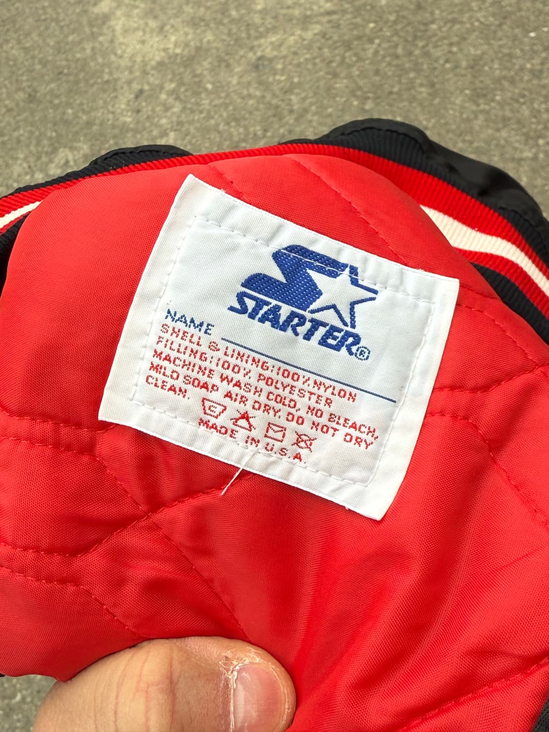 🇺🇸90s Made in USA 스타터 시카고불스 새틴 바시티 자켓 상품이미지5