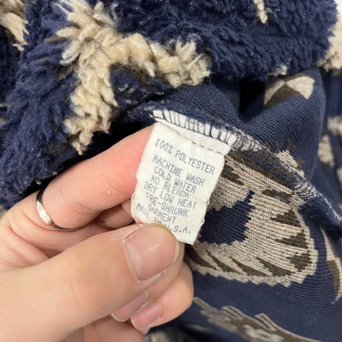 그라미치 패턴 플리스 집업 남m 상품이미지6