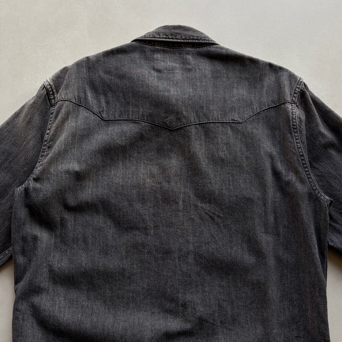 [S]폴로 데님앤서플라이 흑청 웨스턴 데님 셔츠 상품이미지8