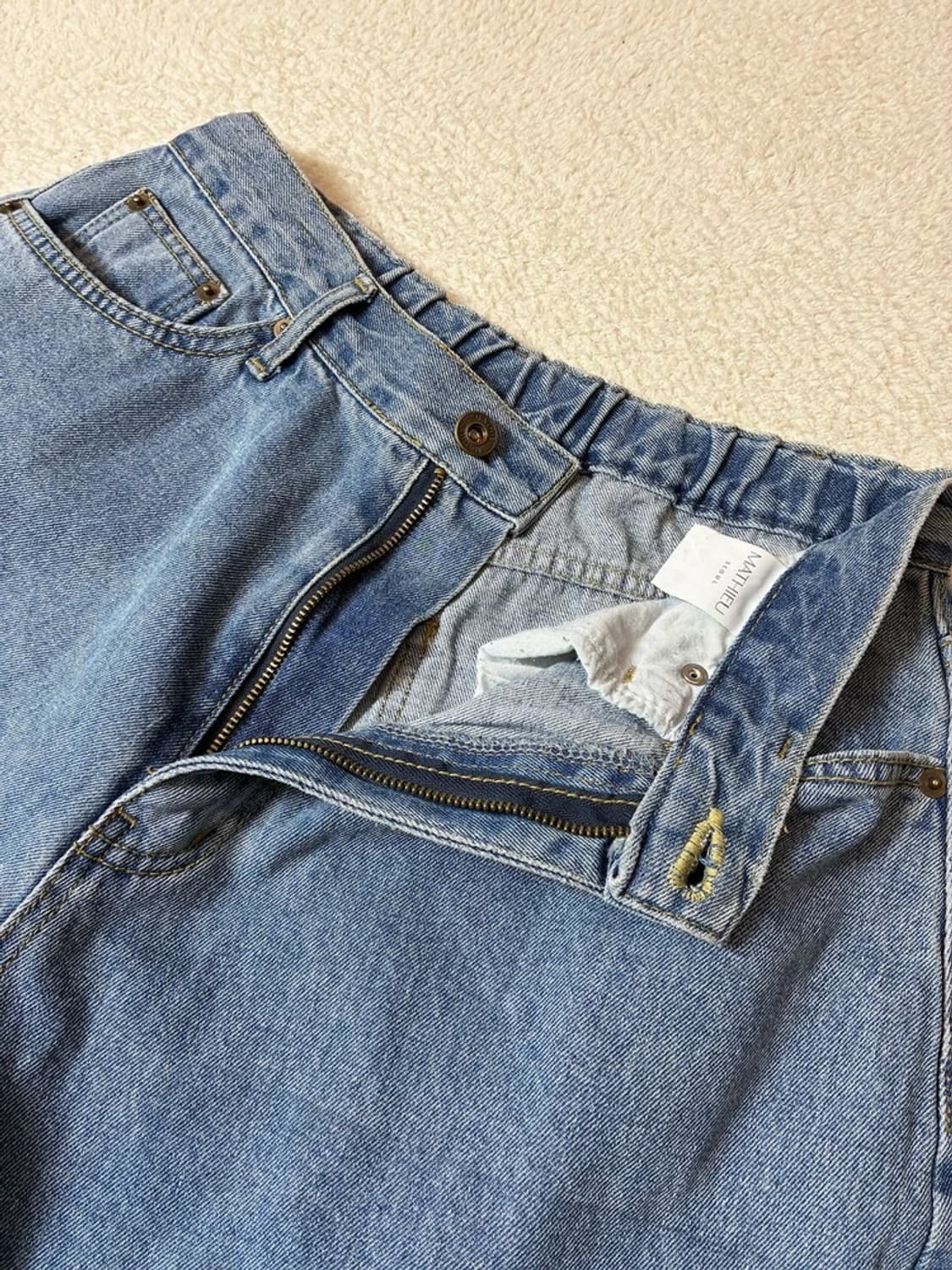 마티유 MATHIEU 3포켓 와이드 데님 팬츠 PN7791 상품이미지3