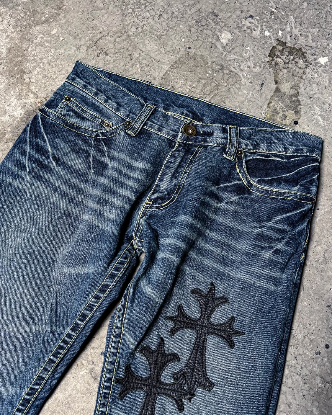 AGATE LABEL – Cross Patch Slim Denim PT 상품이미지3