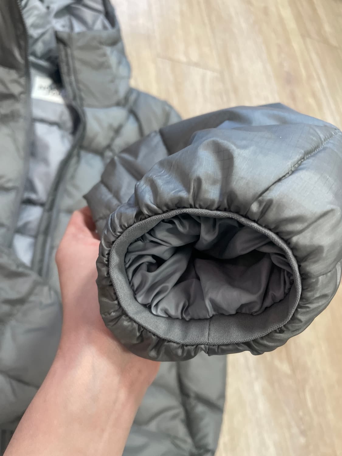 노스페이스 웨이브 LT 온 자켓 그레이 스몰 사이즈 상품이미지5