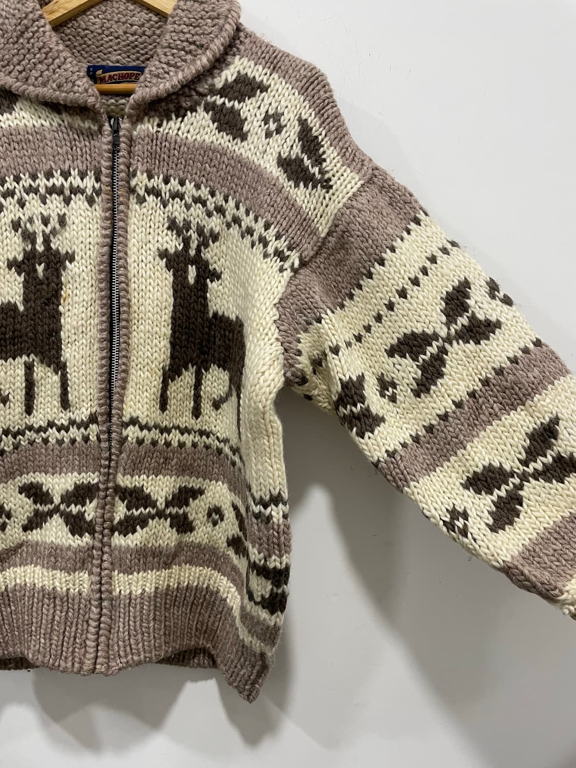 (빈티지)90‘s MACHOPE 맥호프 울 숄카라 코위찬 상품이미지8