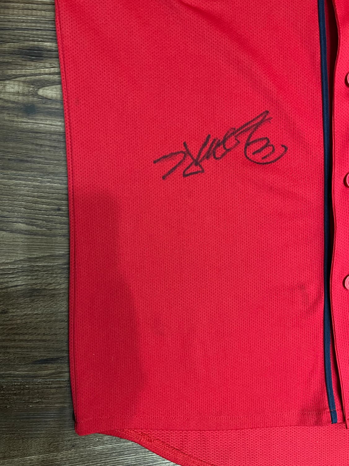 KIA 기아타이거즈 김선빈 친필사인 올드 유니폼 상품이미지3