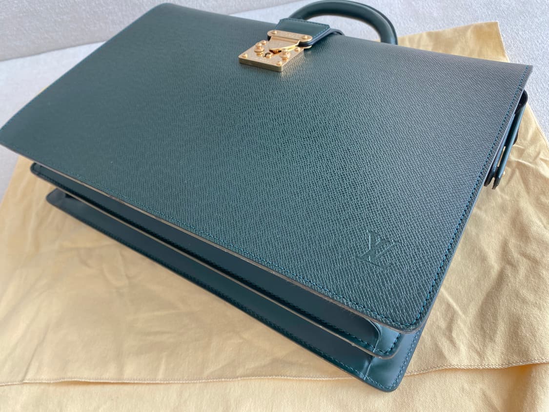 루이비통 타이가 그린 페르모어 브리프 케이스(외관굿) 상품이미지7