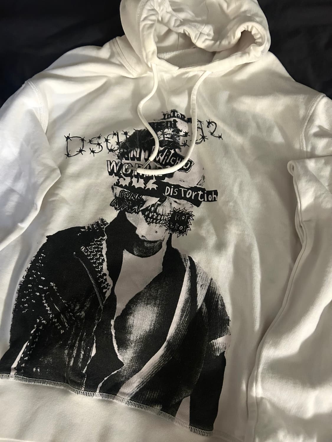 Dsquared2 Punk Liot White Hoodie 상품이미지2