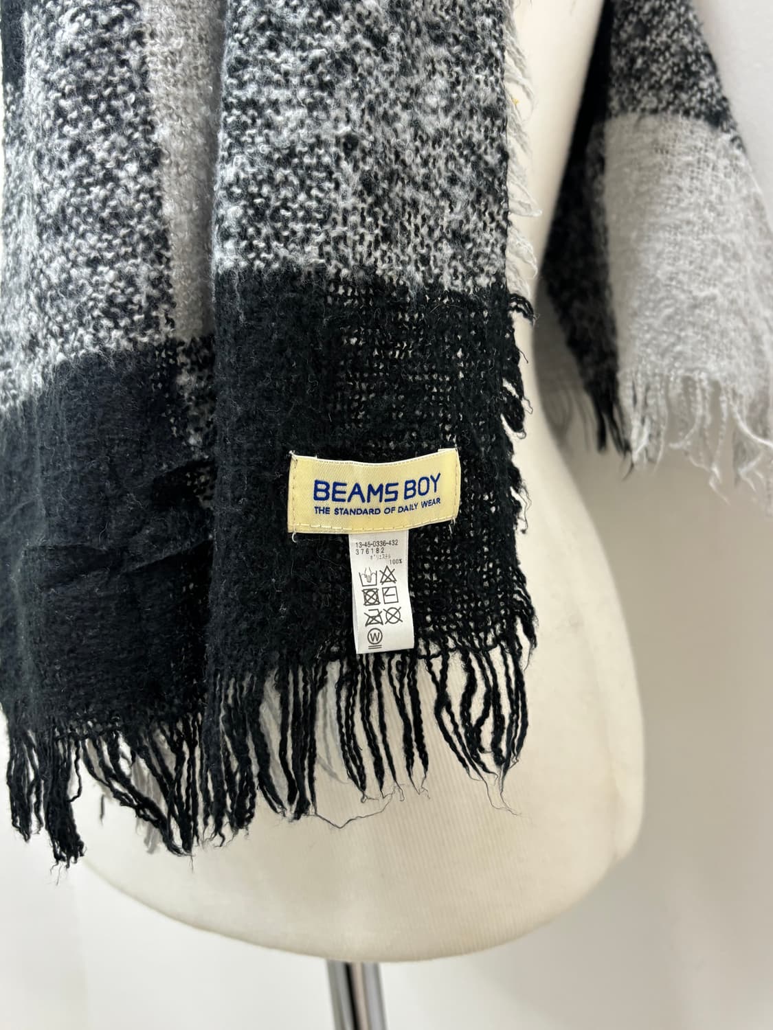 Beams Boy 빔즈 체크 머플러 목도리 상품이미지2
