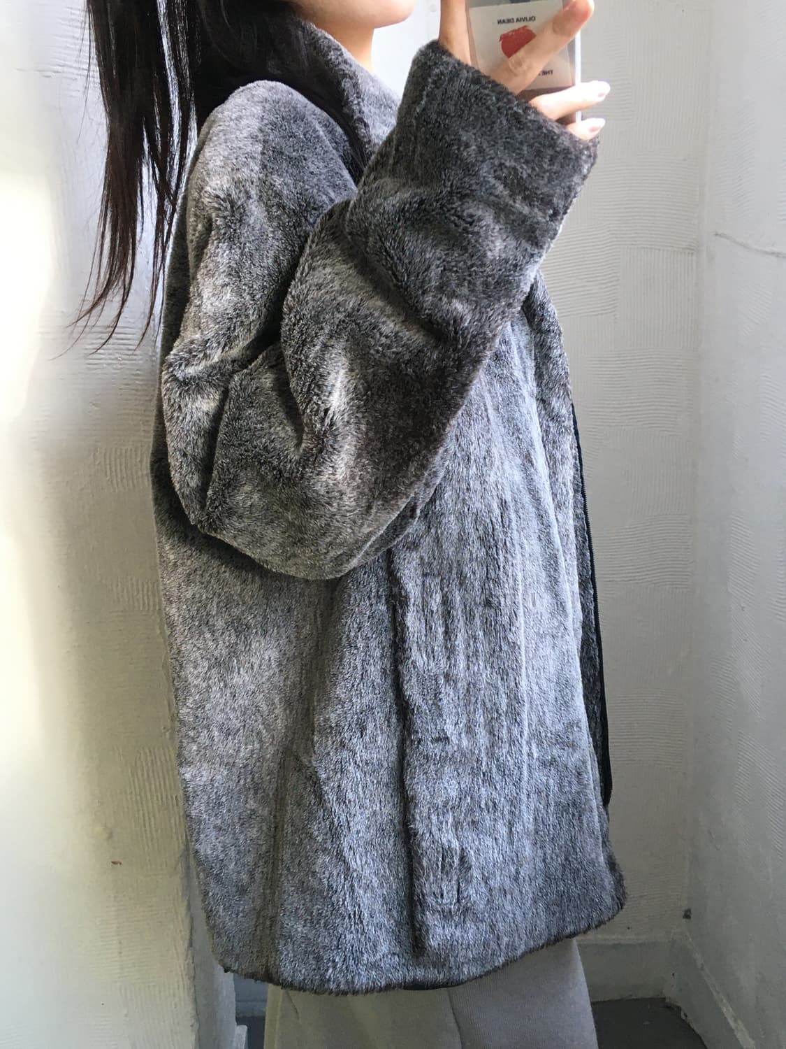 Emporio Armani 아르마니 그레이 퍼 자켓  상품이미지4