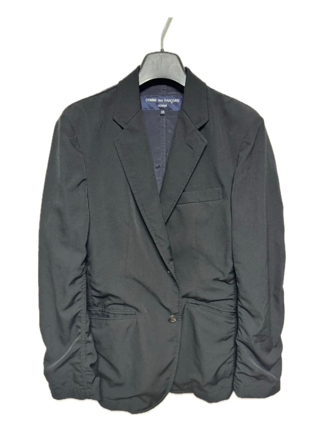 꼼데가르송 옴므 Shirring Blazer - black 상품이미지1