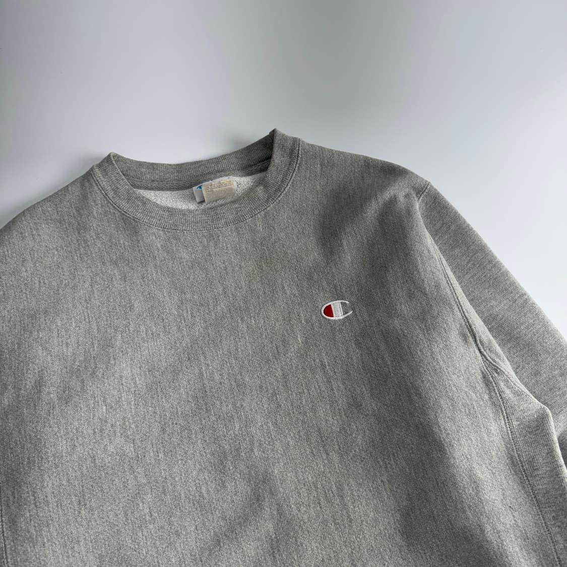Champion 챔피온 스몰 로고 그레이 맨투맨 상품이미지4
