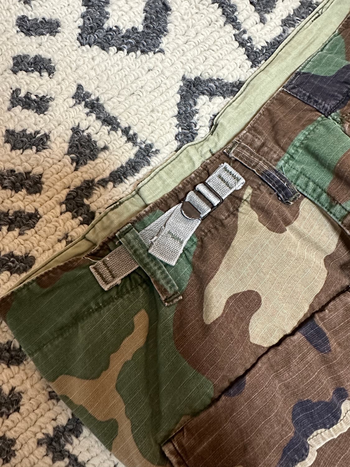 90s 미군 우드랜드 컷오프 팬츠 상품이미지4