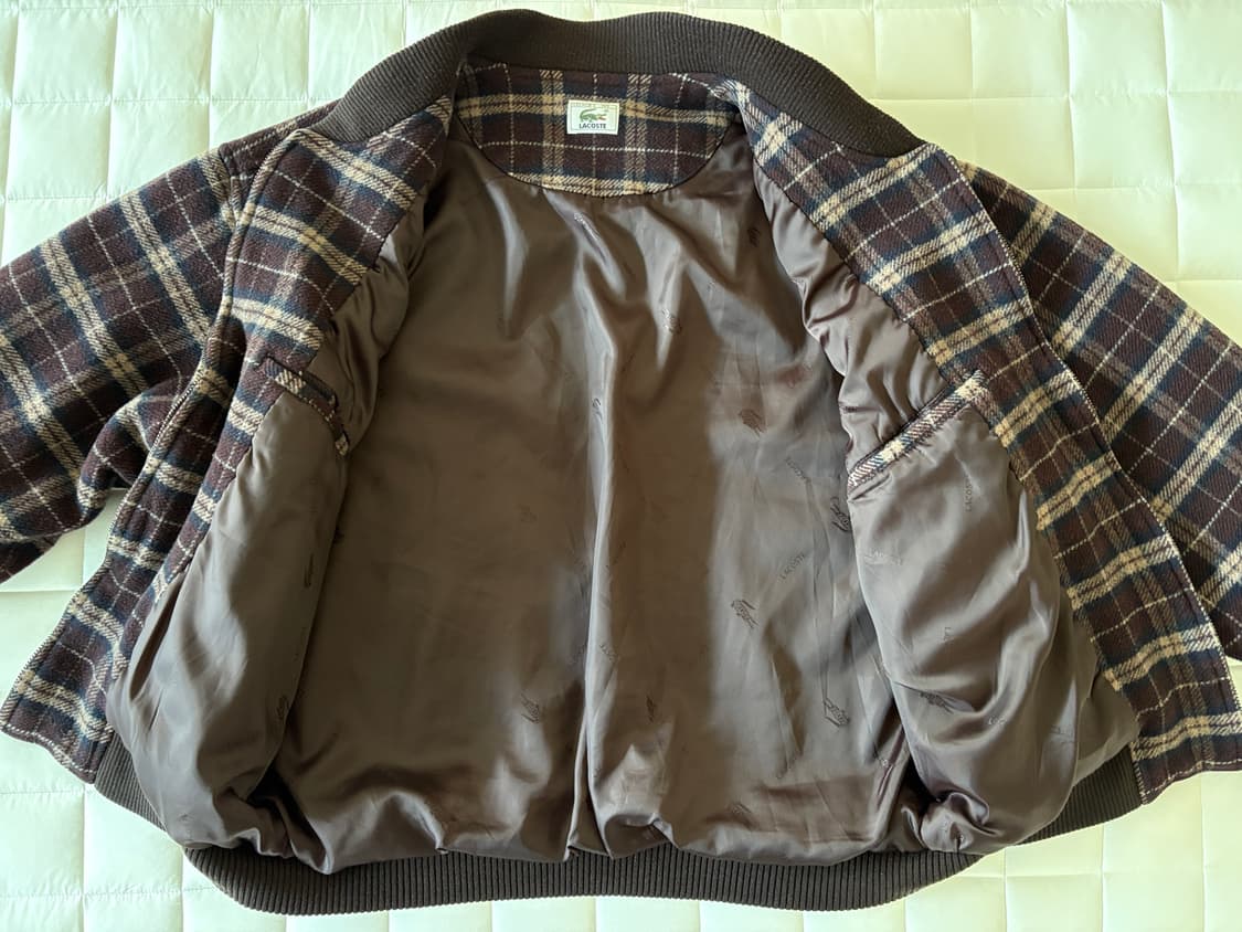 라코스테 체크 봄버 자켓 상품이미지4