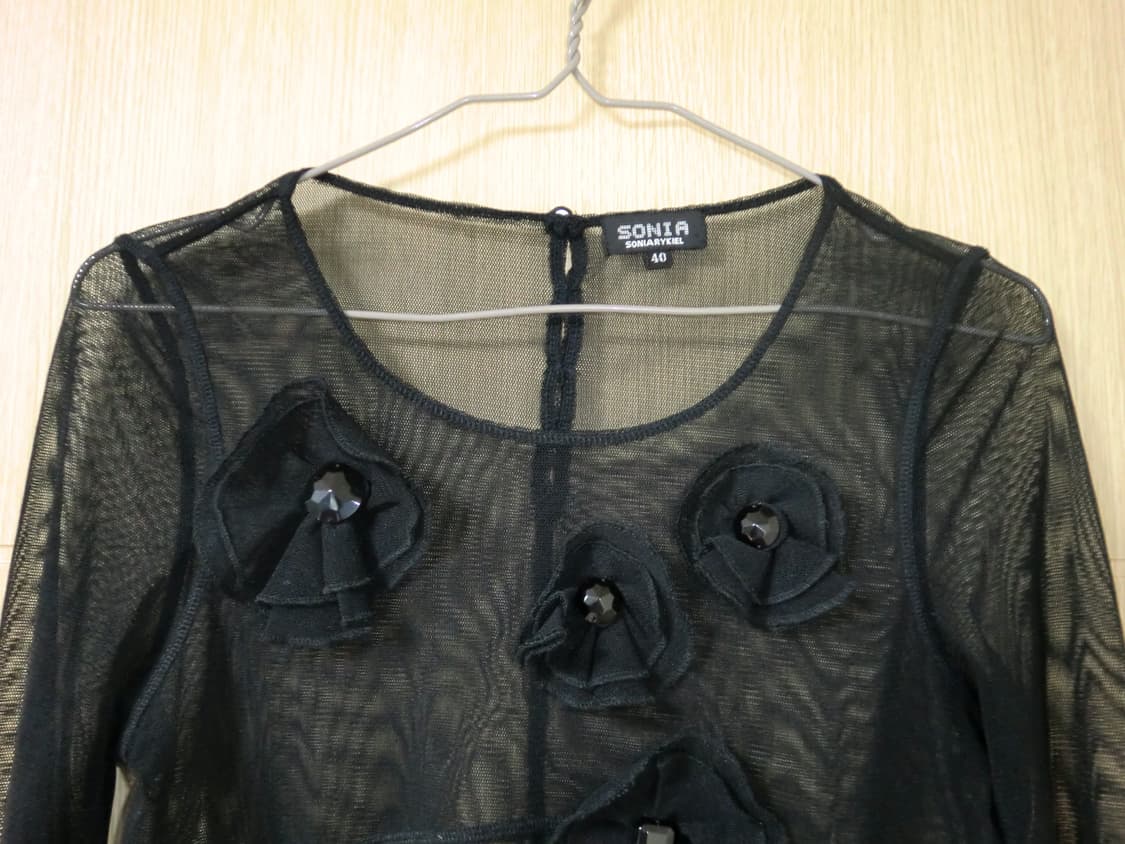 Sonia Rykiel flower see-through shirts 상품이미지2
