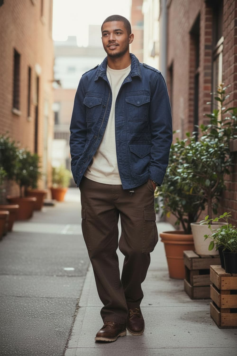 [L] 리바이스 필드 자켓 블루 M65 밀리터리 워크 웨어 상품이미지2