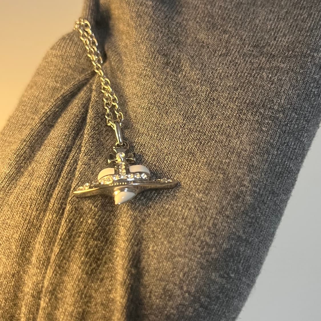 비비안웨스트우드 디아망떼 화이트 목걸이 상품이미지2