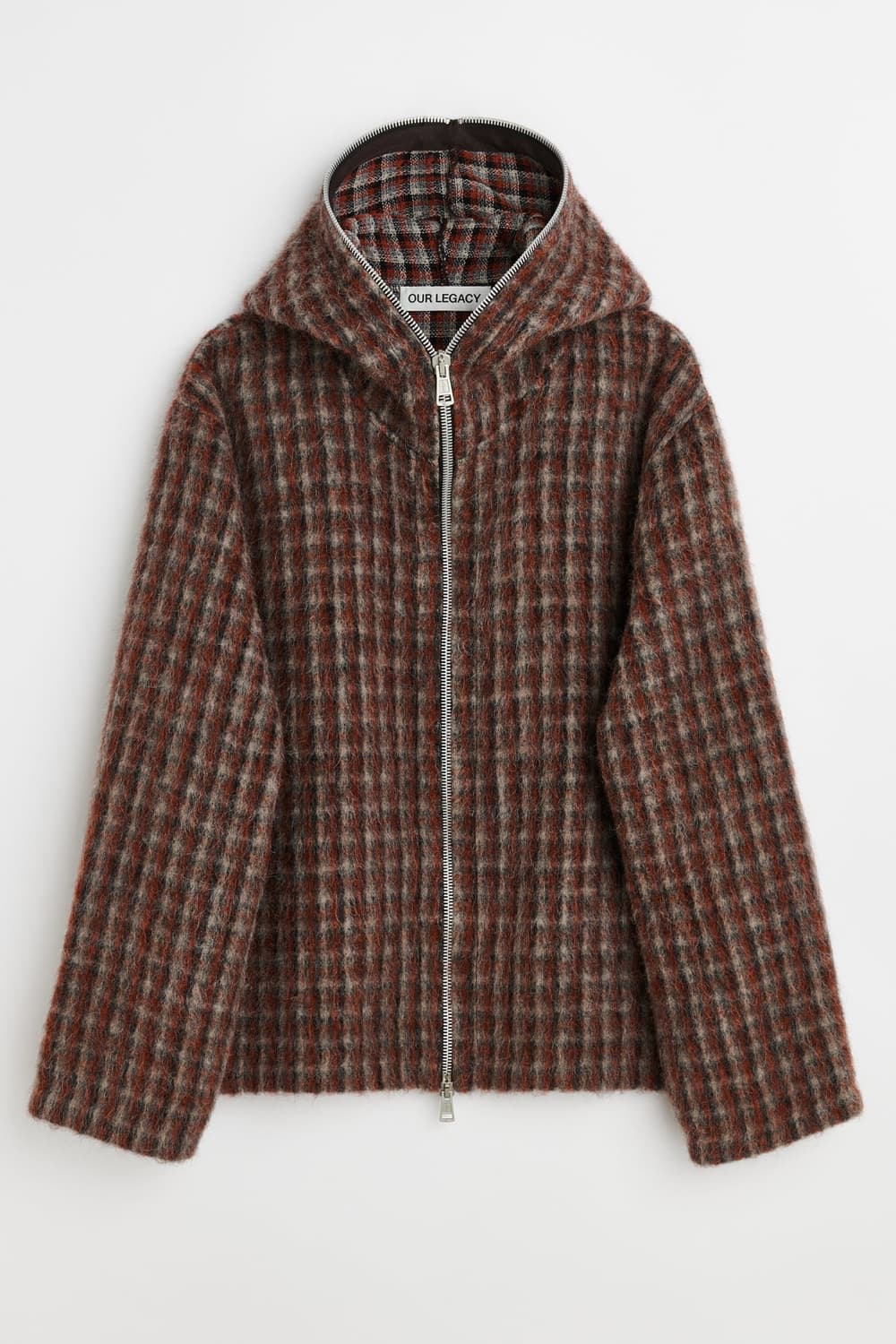 아워레가시 풀집후드 보스턴체크 상품이미지1