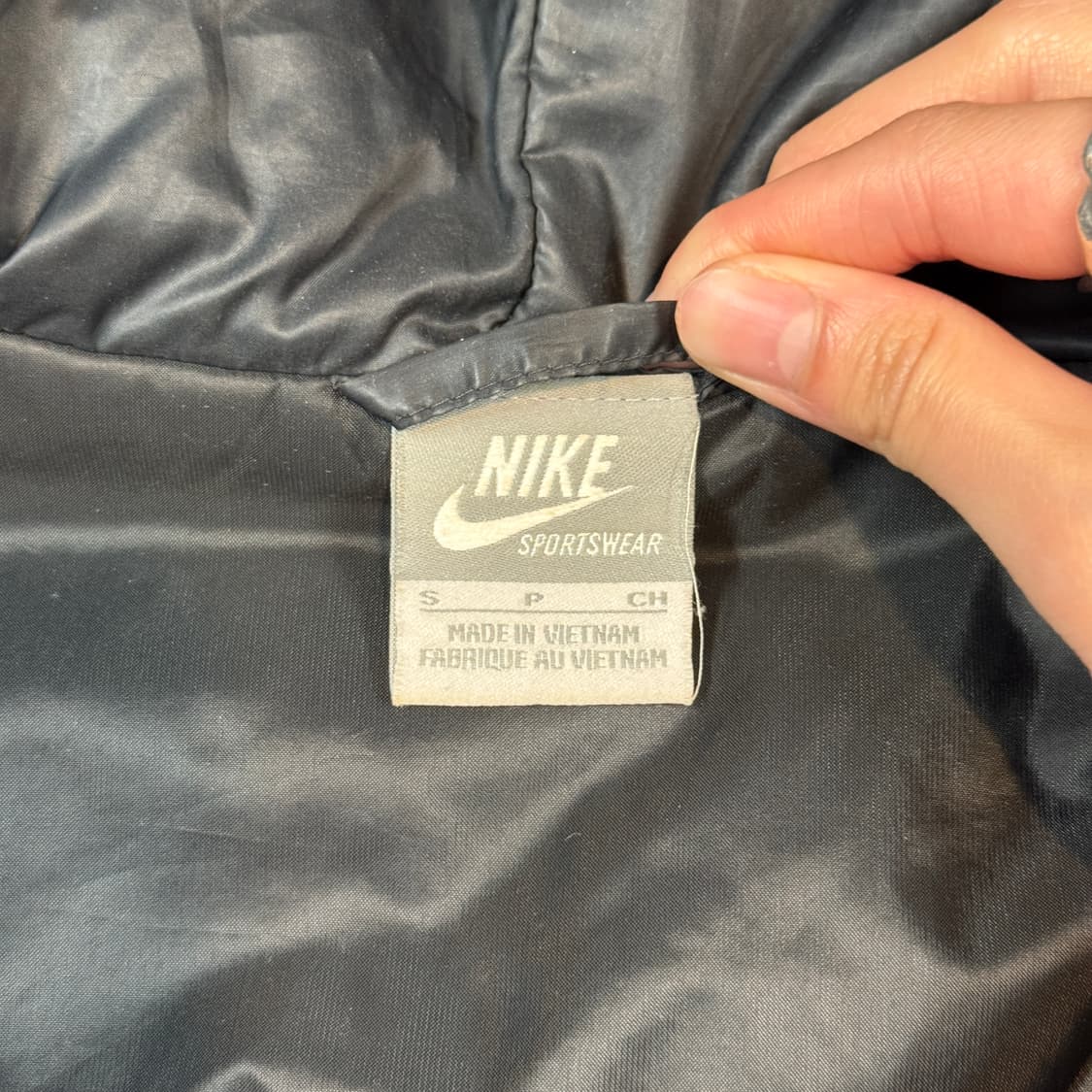 S) 나이키 바람막이 후드 블랙 점퍼 상품이미지7