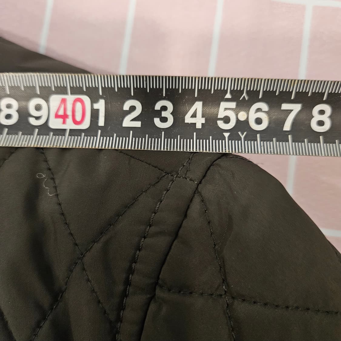 자라 맨 퀼팅 봄버 재킷 올리브 L 상품이미지7