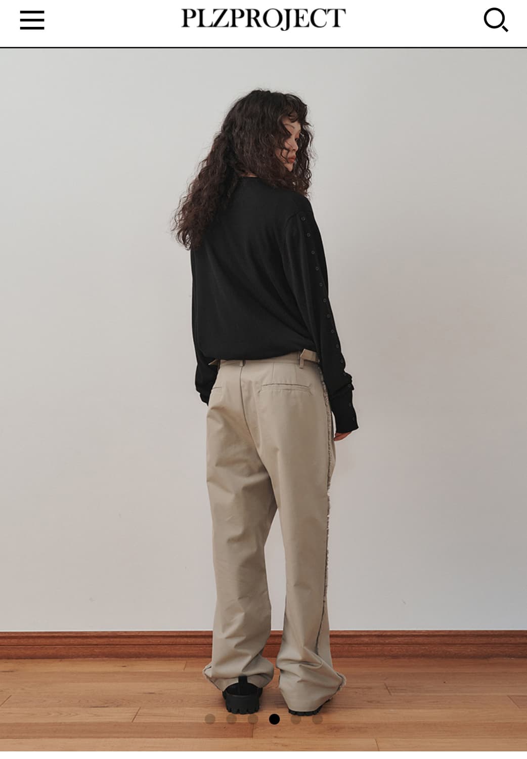 Plzproject DESTROYED TROUSERS, BEIGE 상품이미지3