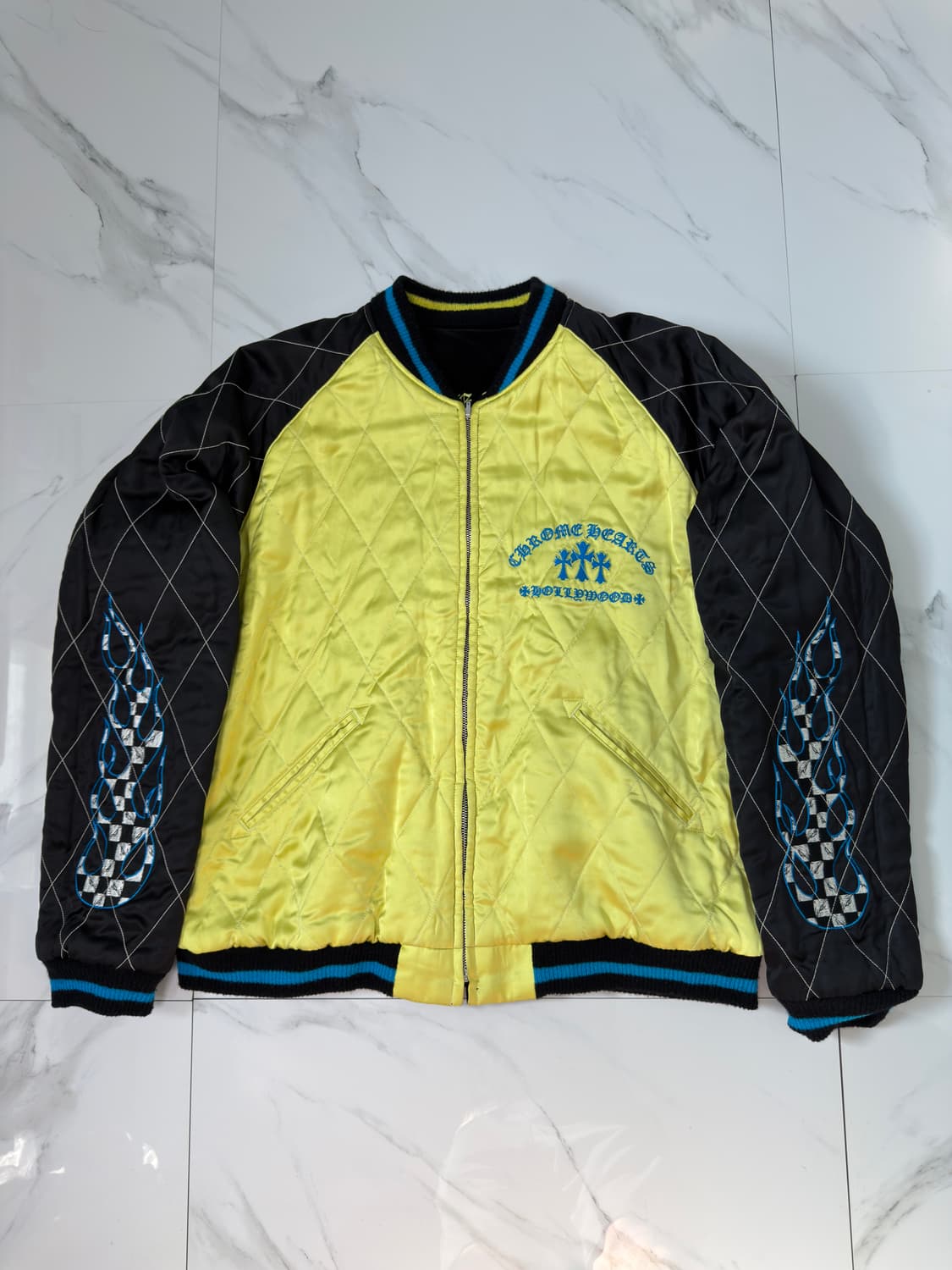 새상품 크롬하츠 매티보이 세메터리 수베니어 스카잔 리버서블 자켓 2XL 상품이미지3