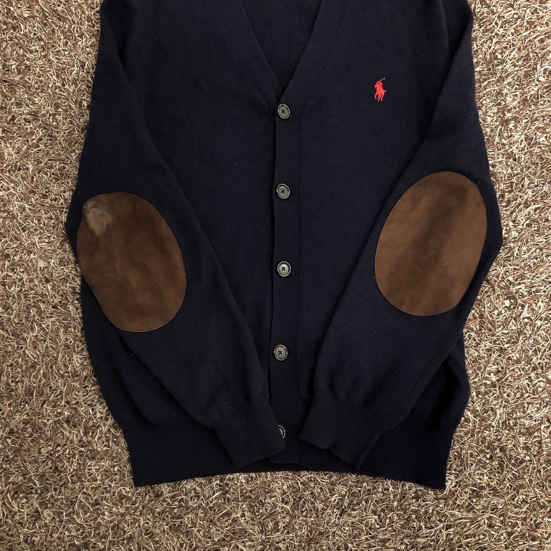 폴로 랄프로렌 엘보우 패치 울 가디건 상품이미지3