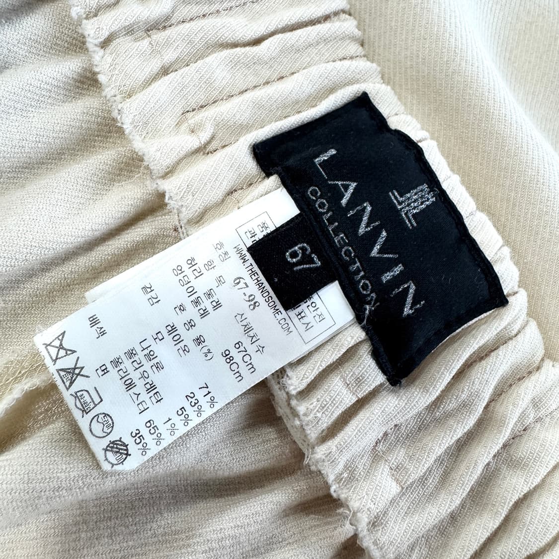 랑방컬렉션 울 밴딩 조거 팬츠 상품이미지2