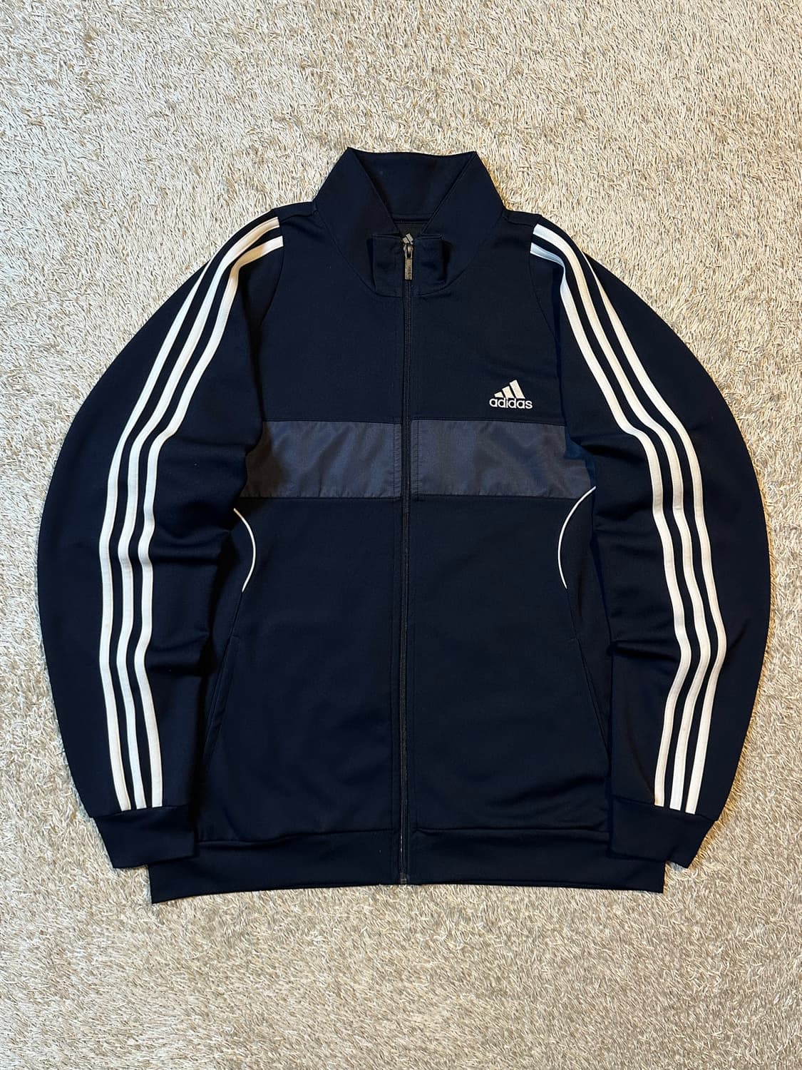 아디다스 ADIDAS 삼각로고 배색 트랙탑 져지 다크네이비 상품이미지1