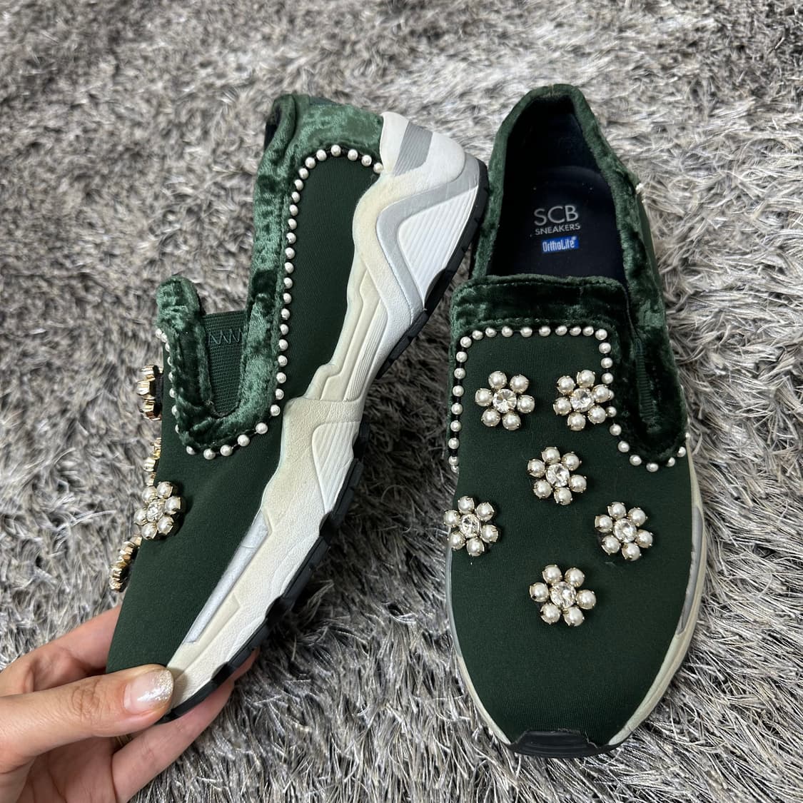 슈콤마보니 여자 슬립온 운동화 신발 245 상품이미지1