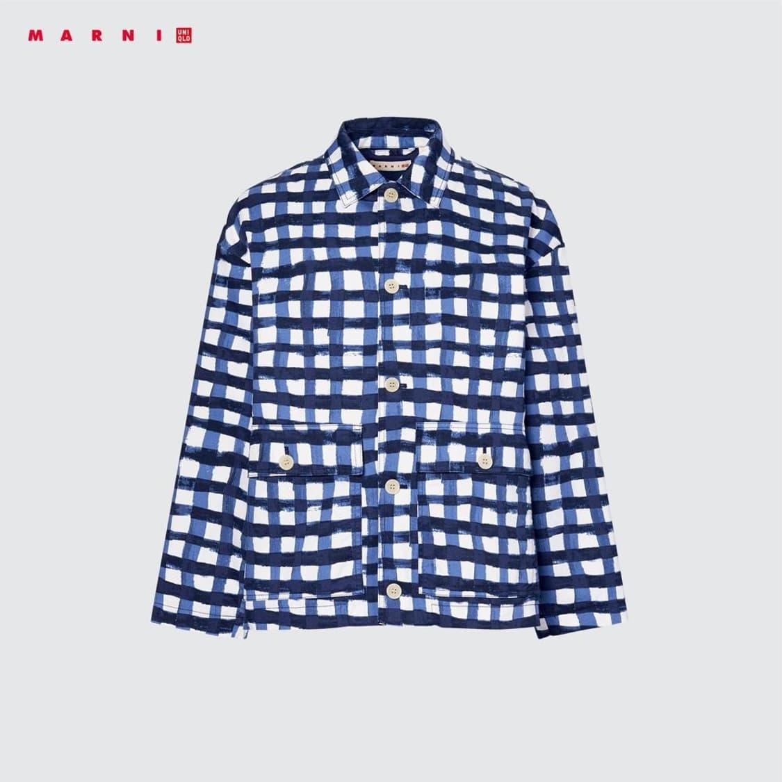 유니클로 마르니 콜라보 체크 코치 자켓 상품이미지4