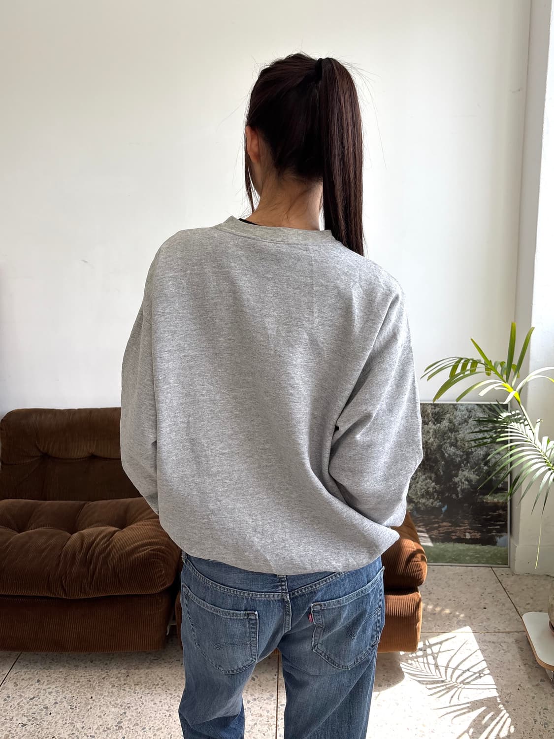 디즈니 미키마우스 맨투맨 그레이 상품이미지4