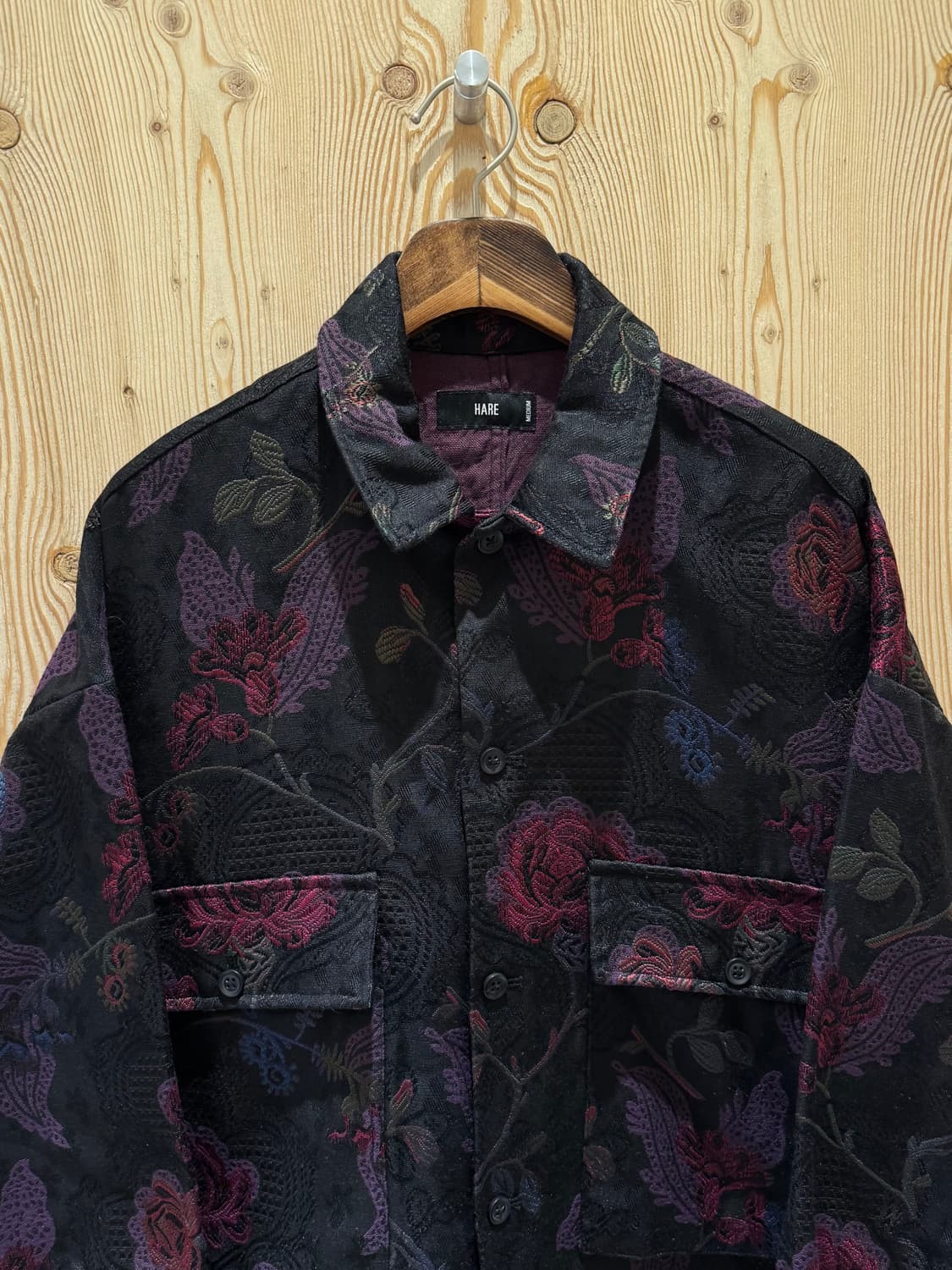 하레 플라워 자카드 셔츠 자켓 상품이미지2