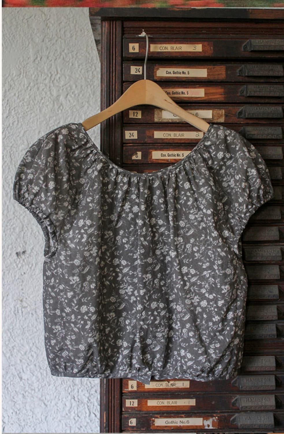 Fermata 페르마타 빈티지 플라워 블라우스 (단종/품절) 상품이미지2