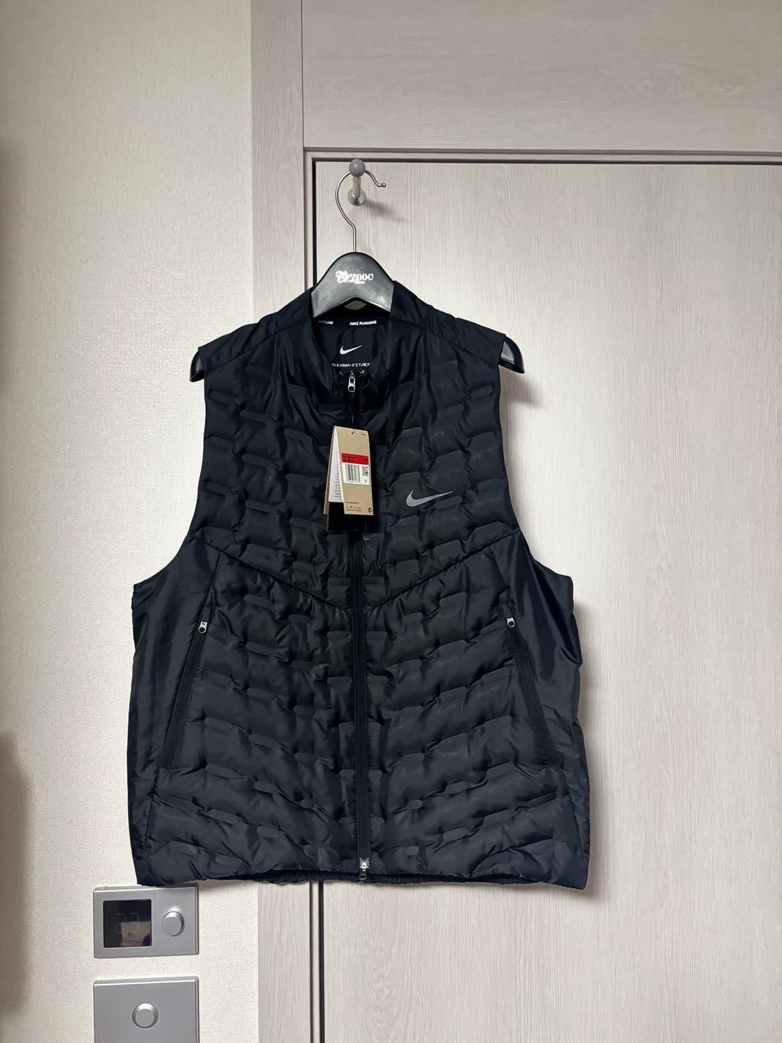 새상품 써마 핏 ADV 리펠 다운 러닝 베스트 L  상품이미지2