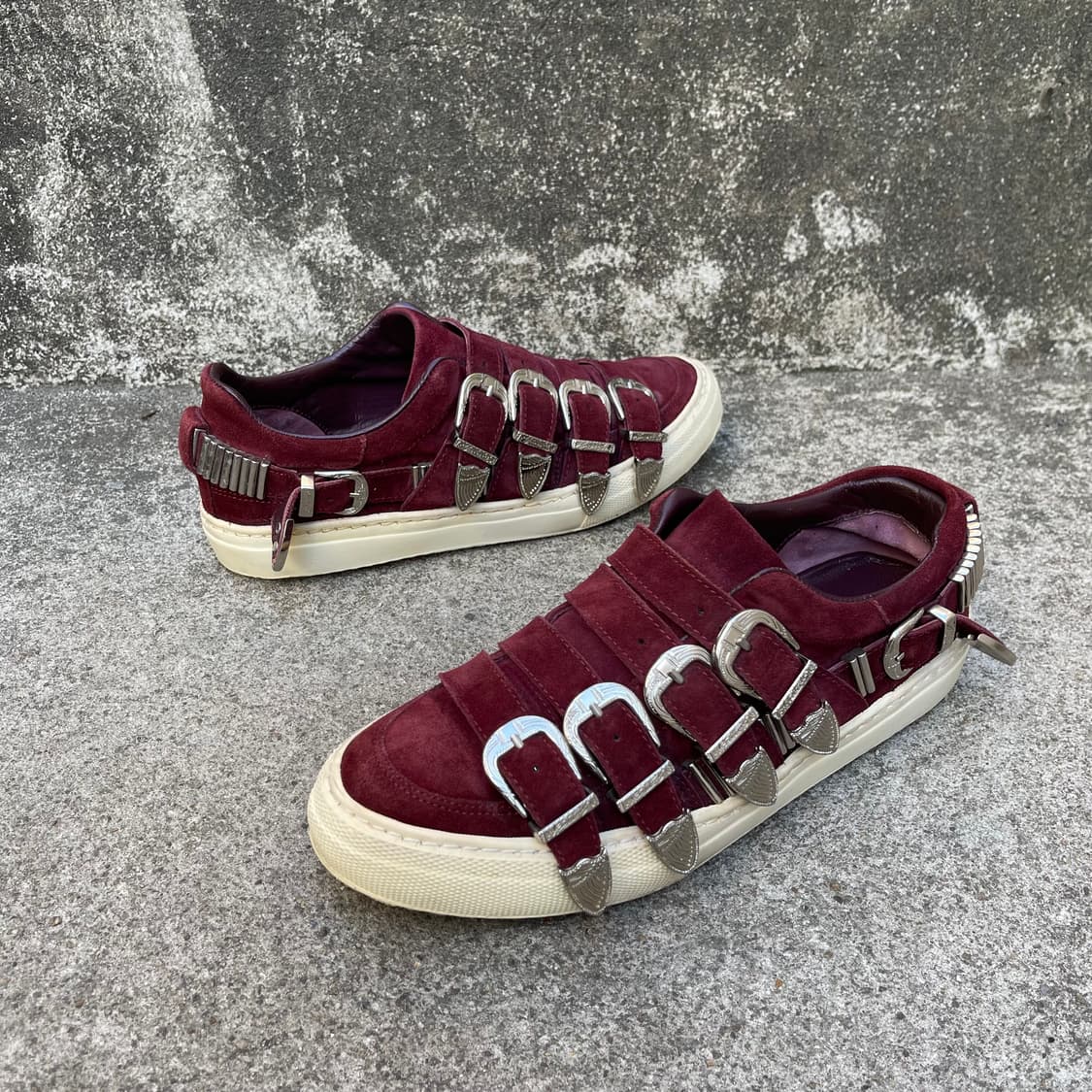 [38] TOGA 버건디 스웨이드 스니커즈 (240~245) 상품이미지3