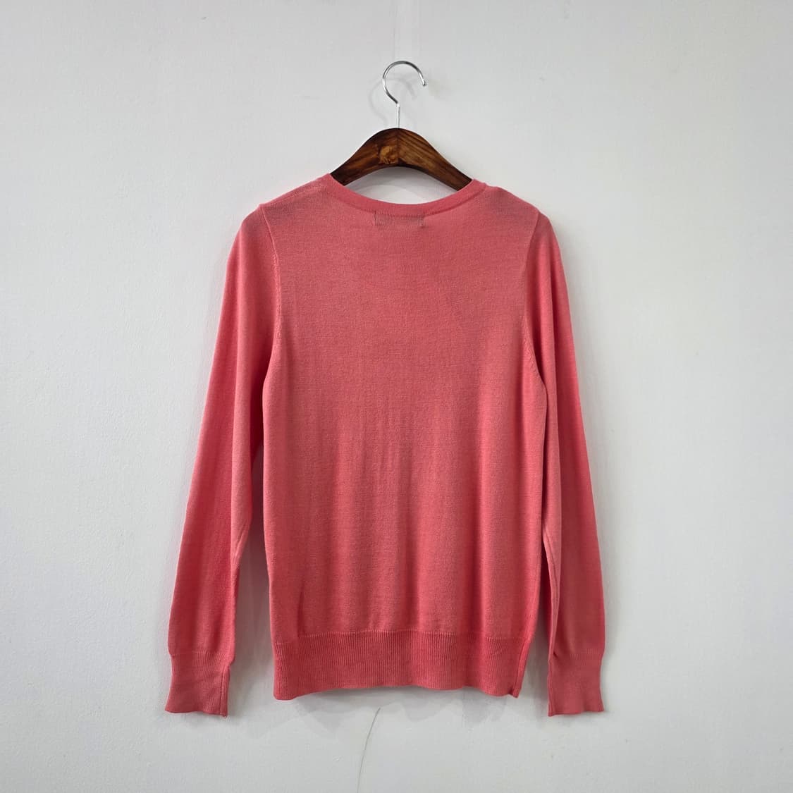 KOBE LETTUCE 코랄핑크 워셔블 라운드 니트 가디건 상품이미지2