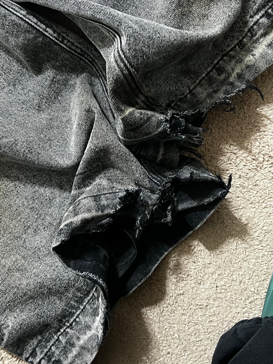 더블 웨이스트 레이어드 데님 팬츠 상품이미지5