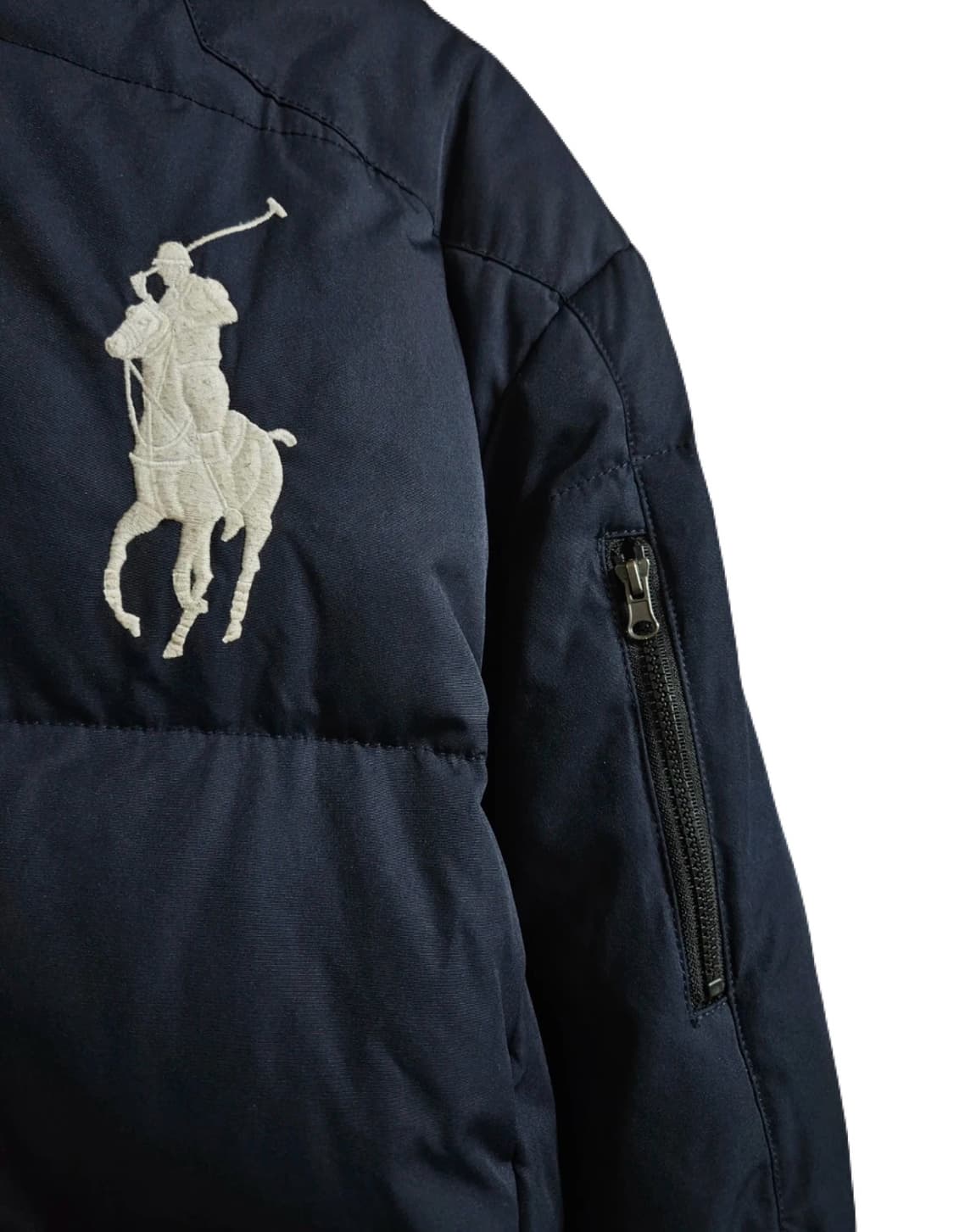 폴로 랄프로렌 네이비 빅포니 패딩 보이즈 XL 상품이미지3