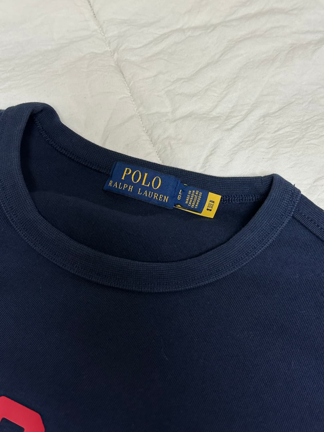 폴로 네이비 맨투맨 손목 디테일  상품이미지6