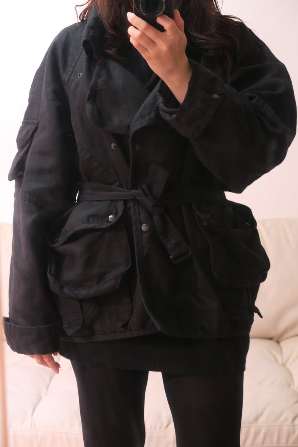 마랑 린넨 블랙 자켓 상품이미지3