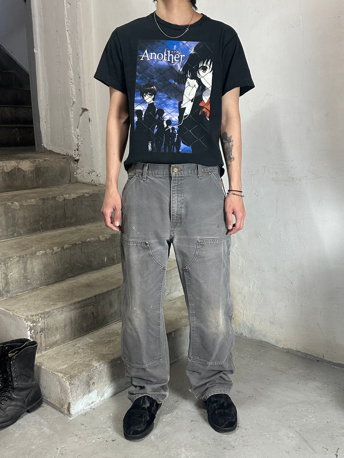 OG 칼하트 B01 GVL 더블니 칼하트 더블니 그레이 썩블니 상품이미지2