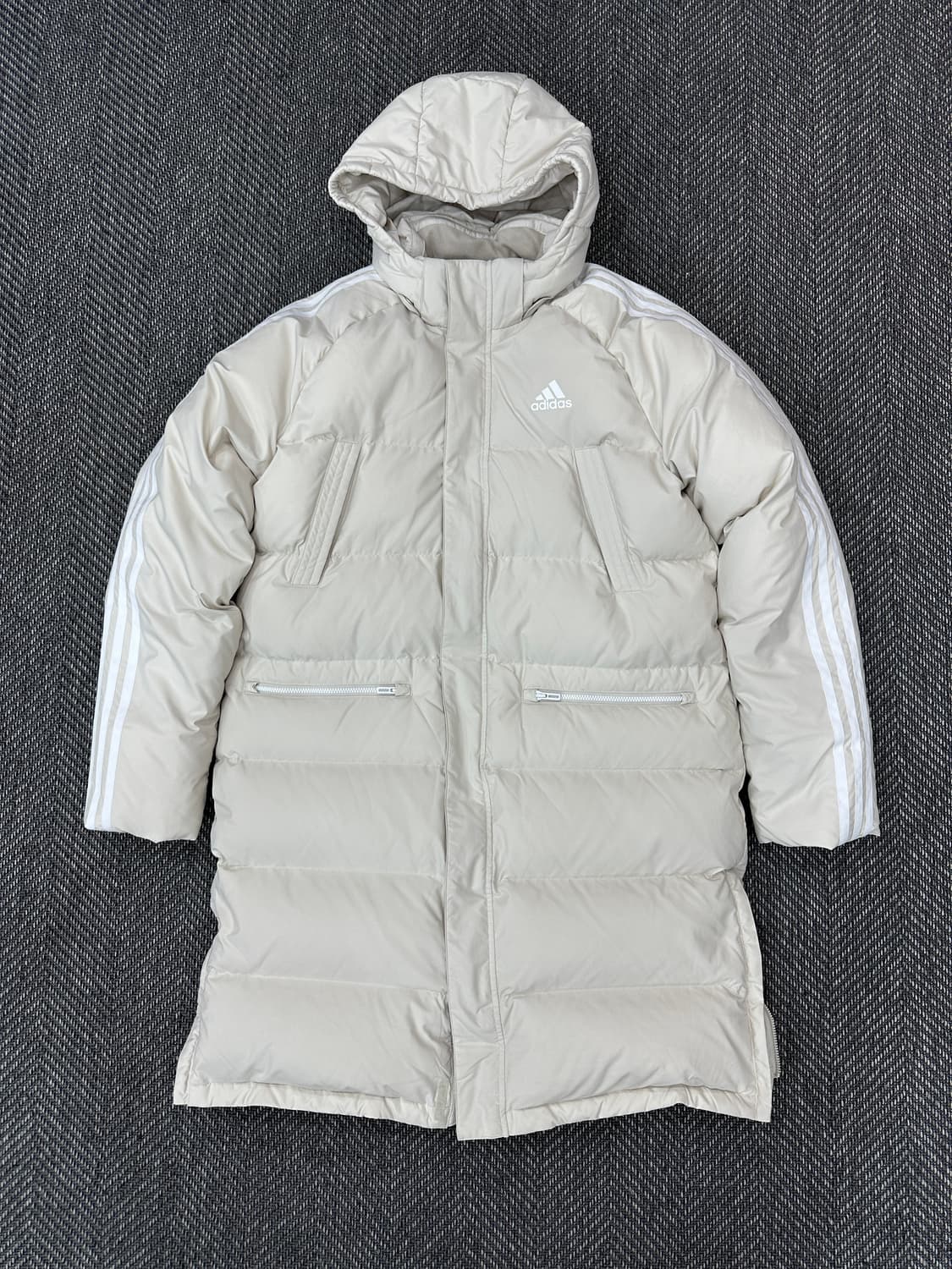 아디다스 롱패딩 아이보리 상품이미지1
