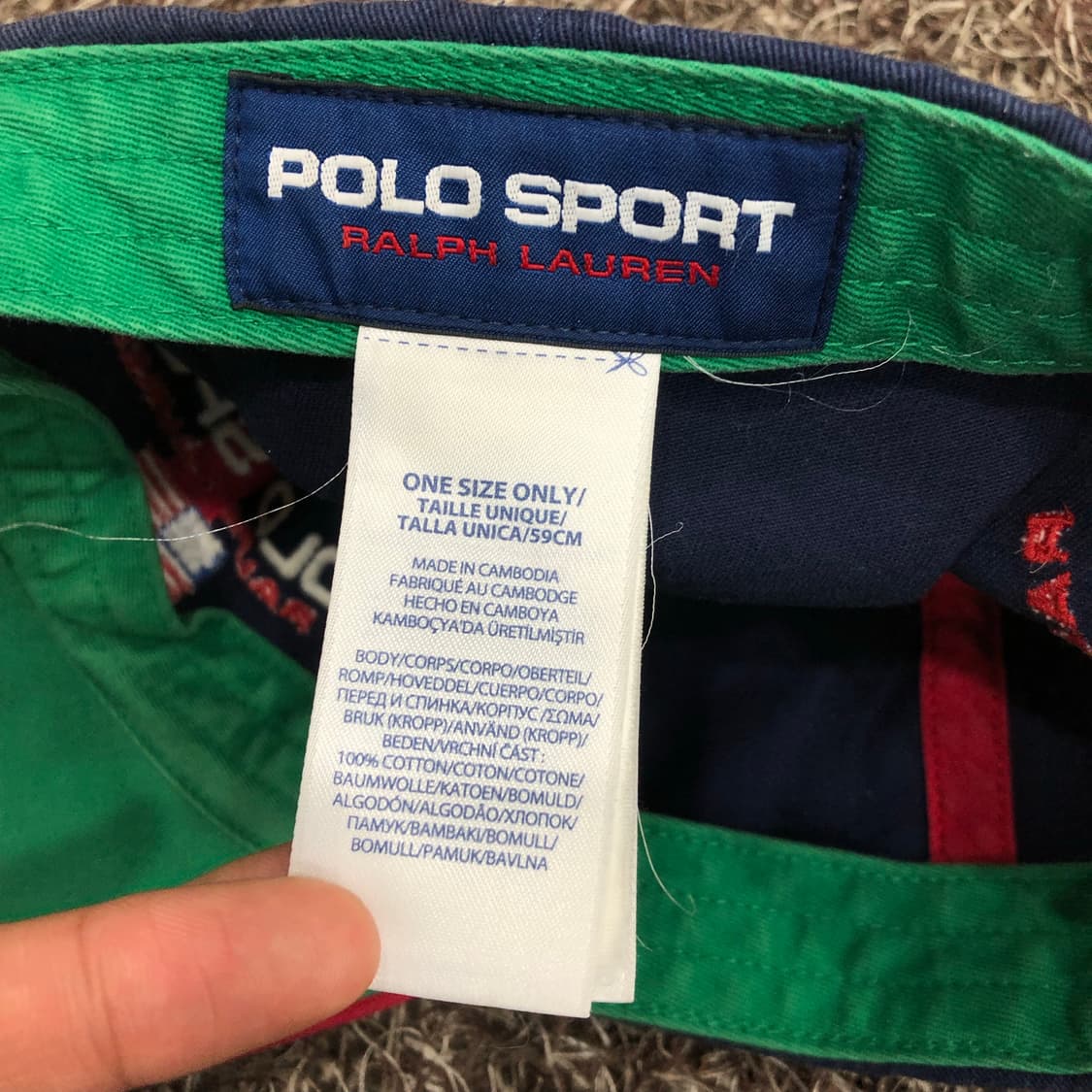 폴로 랄프로렌 스포츠 성조기 포니 배색 볼캡 상품이미지6