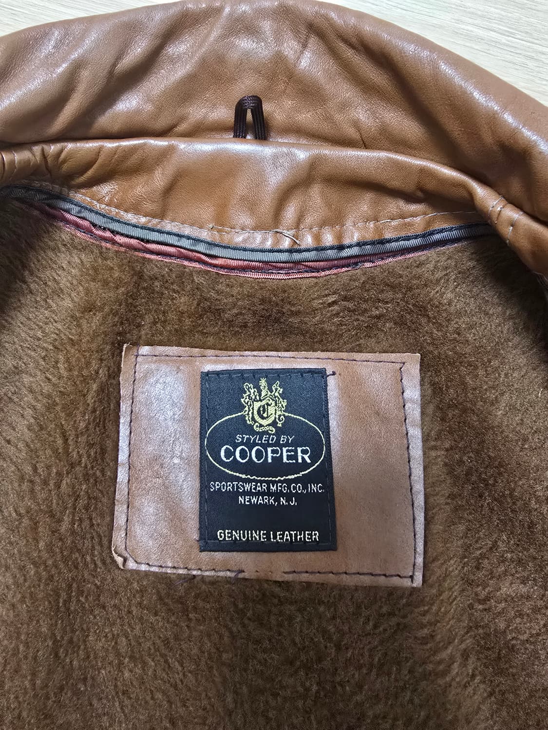 Cooper Sportswear 빈티지 레더 카코트 L 상품이미지5