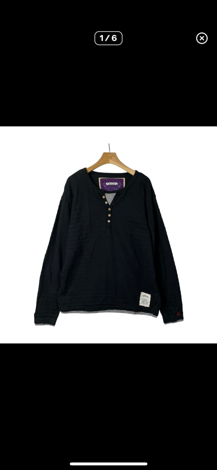 아웃도어 프로덕트 헨리넥 티셔츠 상품이미지1