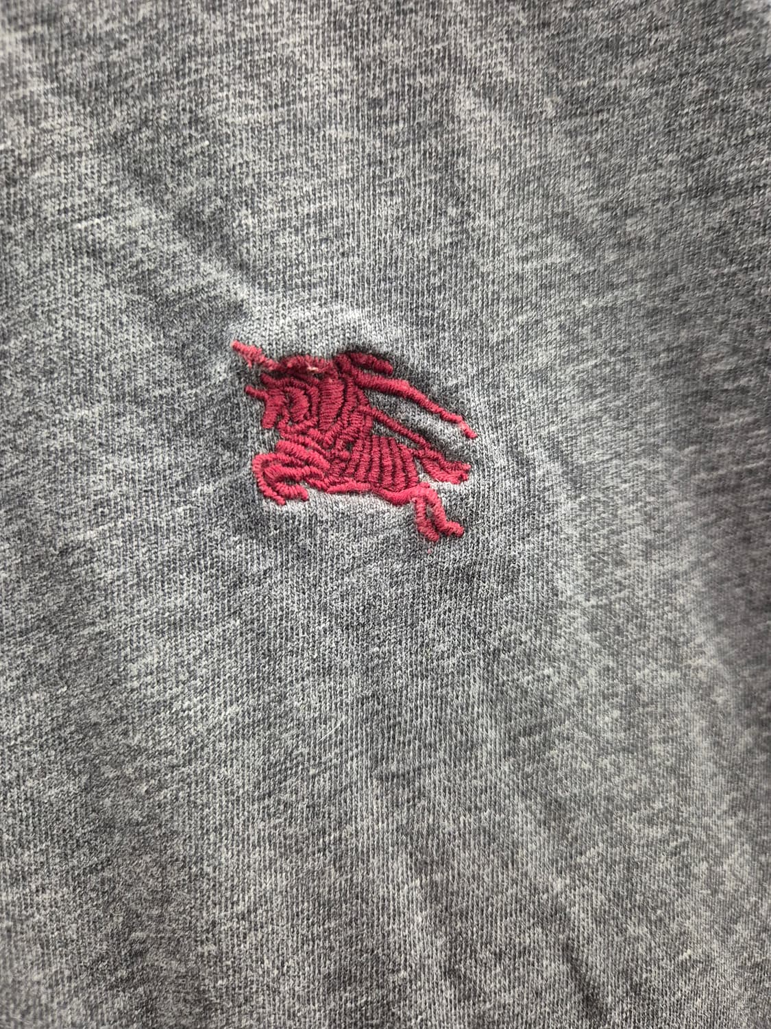 버버리 로고 반팔 티셔츠 회색 L 상품이미지5